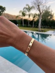 925 Gümüş Kelepçe Gold